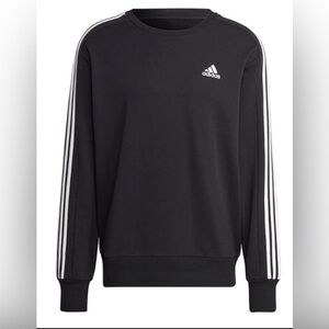 406- Adidas Men Essentials Black Sweat-Shirt